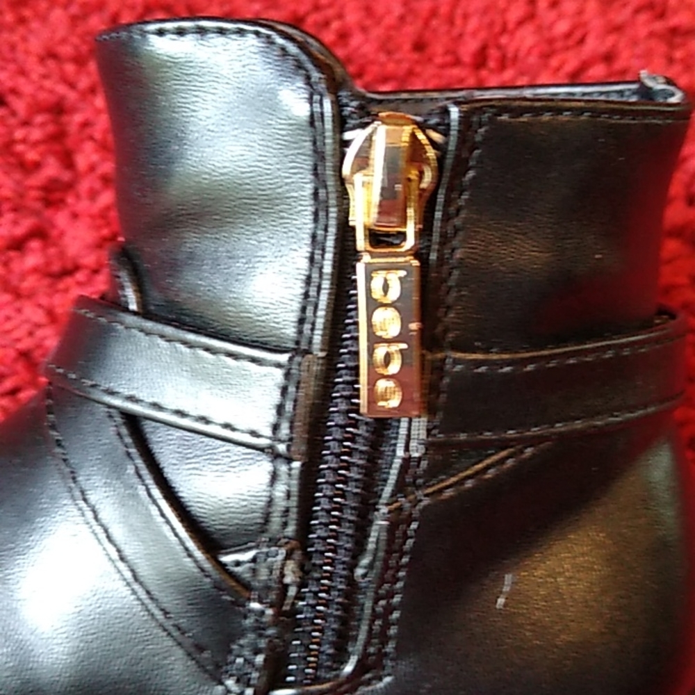 bebe girls Black Ankle Boots with Bling. Toddler Sz 7. - Picture 11 of 12